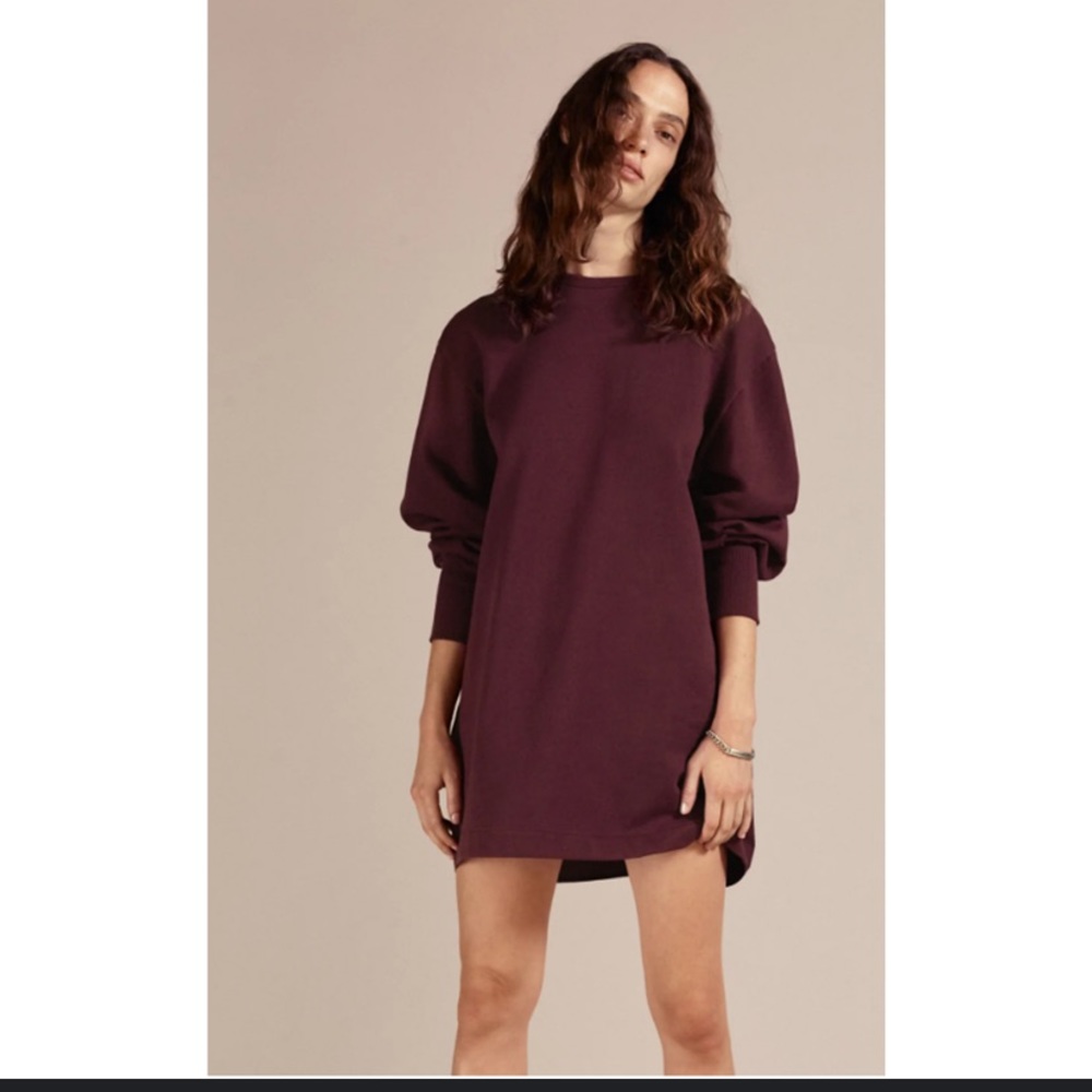 Zara-NWT 🏷 Burgundy Combination Sweatshirt